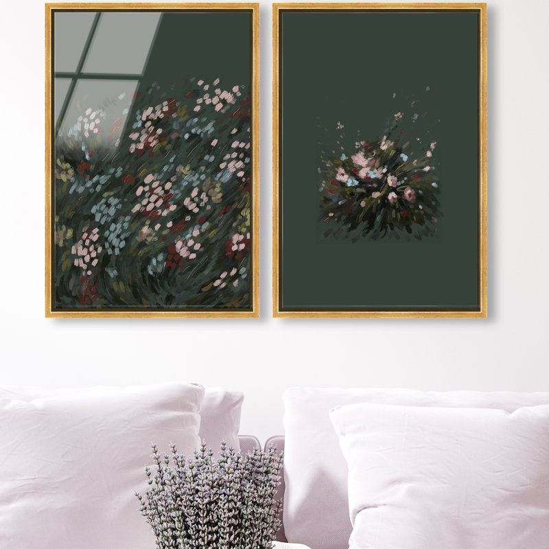 Subtle Universe Set Set by Oliver Gal, 17"H x 25"W, Gold Floater Frame