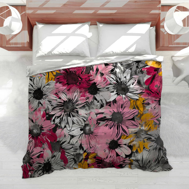 Édredon floral, literie naturelle, tropical, Édredon simple