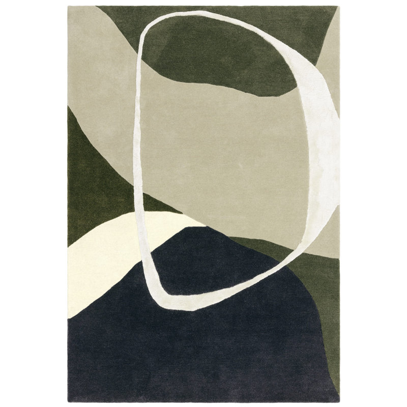 Corel Geometric Wool Hand Tufted Area Rug, Rectangle 200 x 290cm