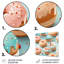 Art mural en métal rose et bleu Donut Kithchen-334348163