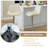 Counter Height Adjustable PU Swivel Bar Stools (Set of 8)-105009432