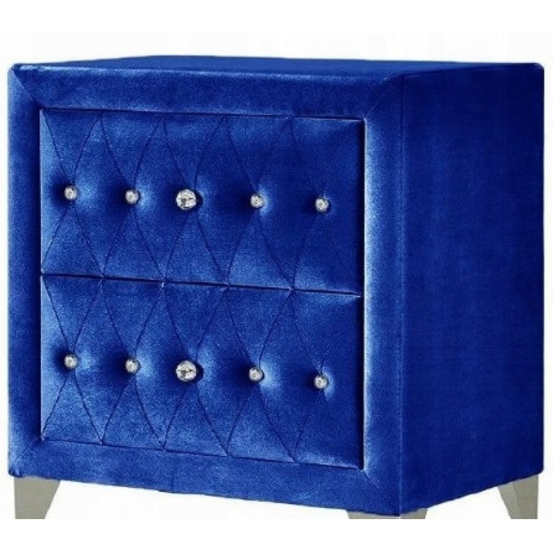 Krysha 30'' W Nightstand, Blue