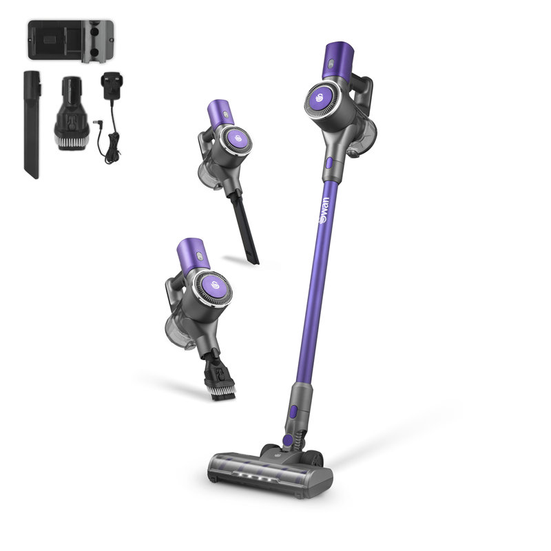 Swan Dust Master Cordless Anti-Tangle Vacuum Cleaner with 2 Speed Control, Multi-Cyclonic