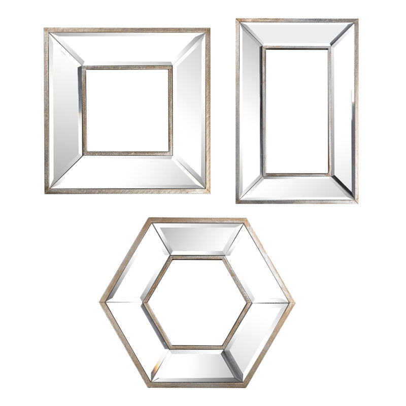 Jahaven Engineered Wood Flat Wall Mirror