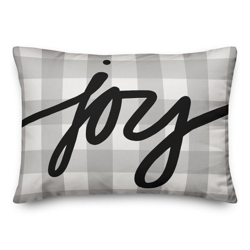 Plaid Reversible Throw Pillow