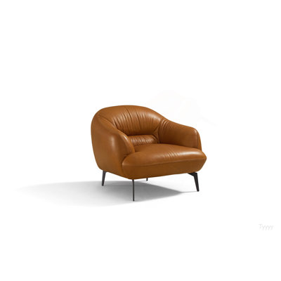 Leonia Cognac Leather Chair