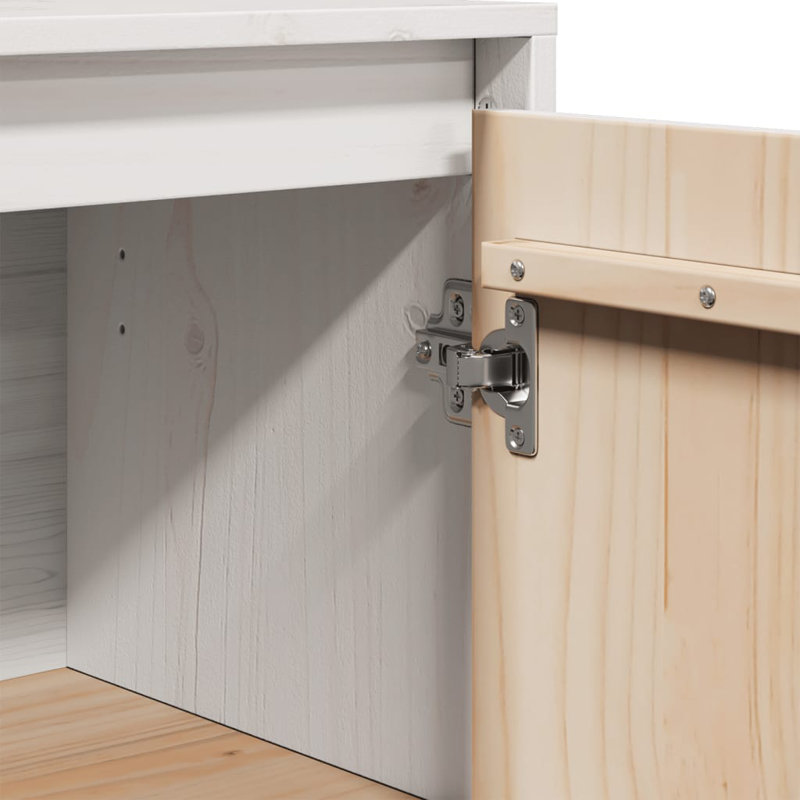 Gracilyn 31.5cm Solid Wood Sideboard, White