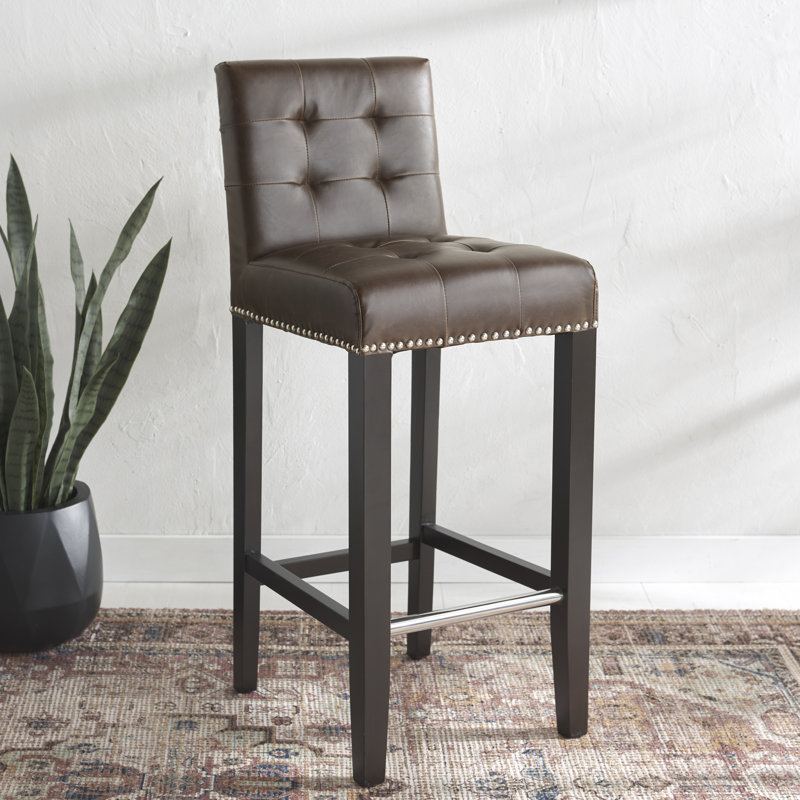 Apoloniusz Stool, Brown, Bar Stool (30" Seat Height)