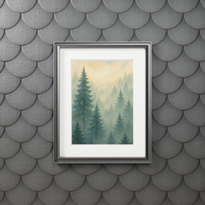 Clinger Single Picture Frame Print