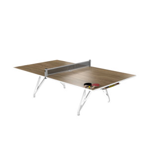 Table de ping-pong d'intérieur et d'extérieur - Table de tennis de table pliable avec filet, conception portable et robuste pour la maison, le bureau, la salle de jeux ou les jeux récréatifs (Ensemble de 5)