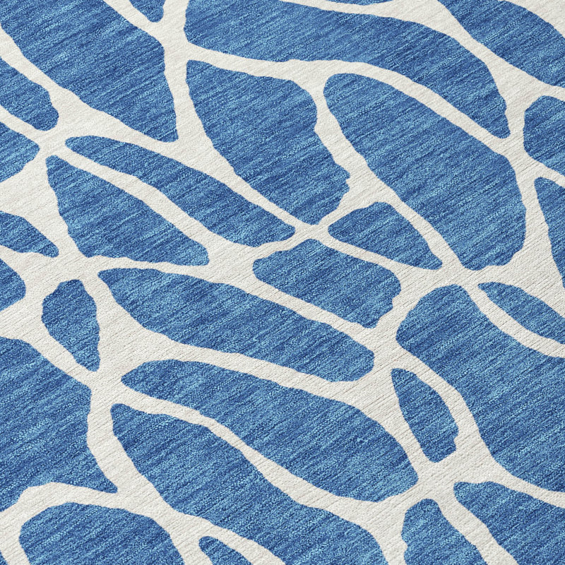 Tapis intérieur / extérieur bleu Zarelia , 9 pi x 12 pi