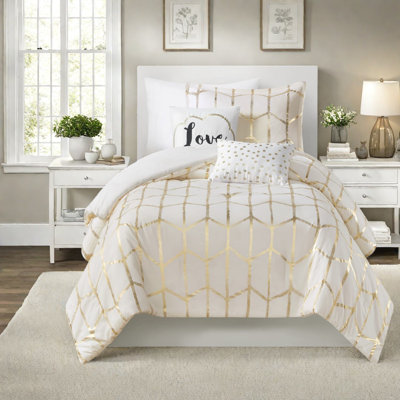 Ensembles de literie en microfibre douce, confort métallique moderne simple TG