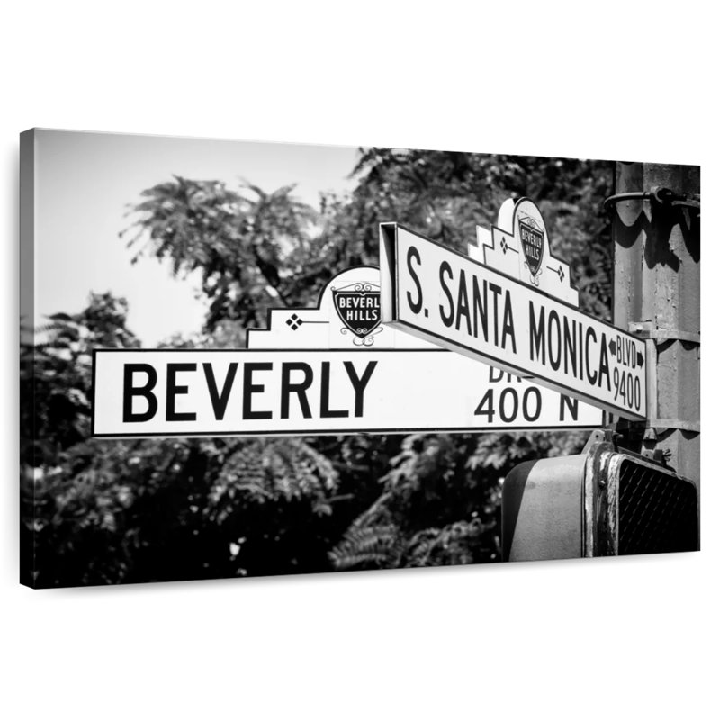Plaque de rue Nicci, Californie, LA, H 32 po x l 48 po