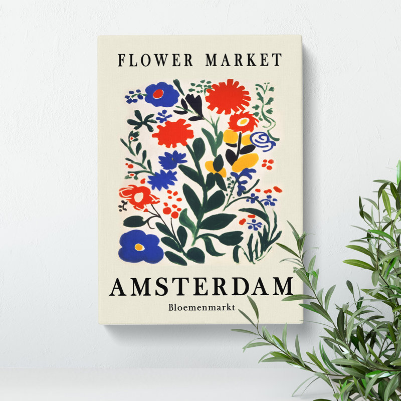Amsterdam Flower Market Exhibition No.2 - Wrapped Canvas, 60cm H x 40cm W x 3cm D