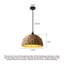 Lustre japonais en rotin de style Wabi-Sabi
