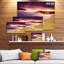 «Pink and Purple Clouds at Sunset», reproduction de photo sur toile tendue-29505701
