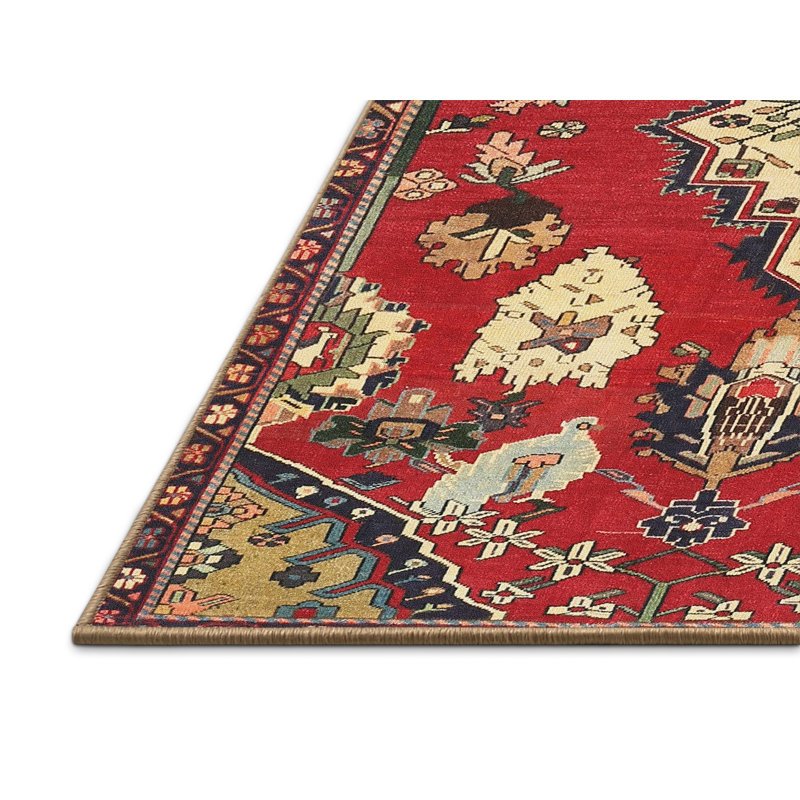 Tapis rouge à motif sud-ouest, Rectangle 5 pi x 8 pi