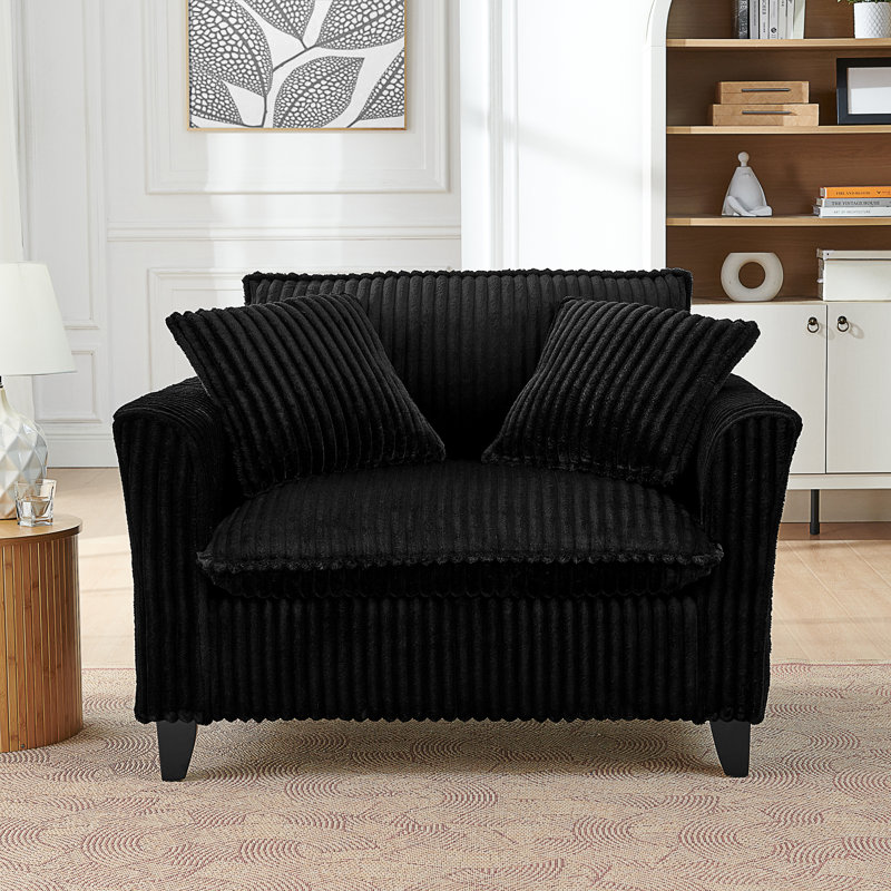 Fauteuil Lazy, Noir