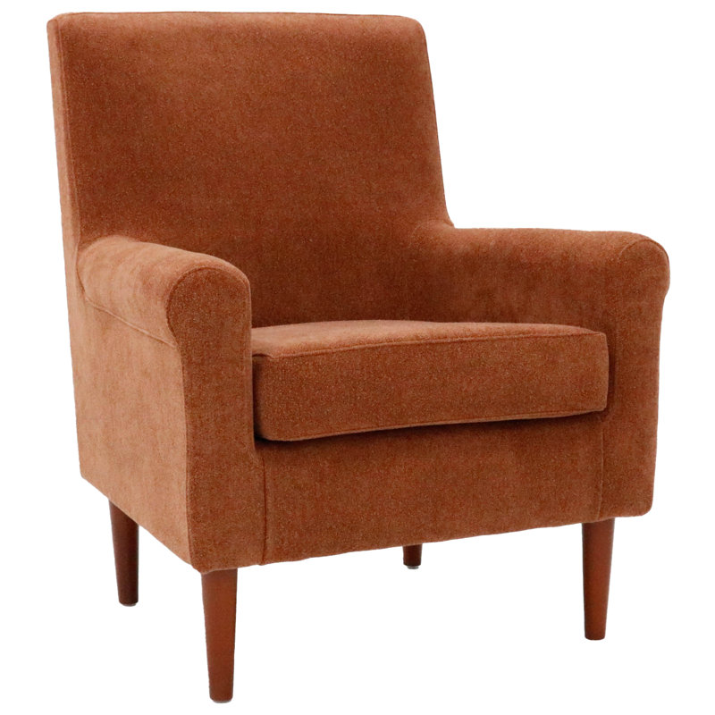 Fauteuil de 28 po de largeur Ronald, Mélange de polyester orange