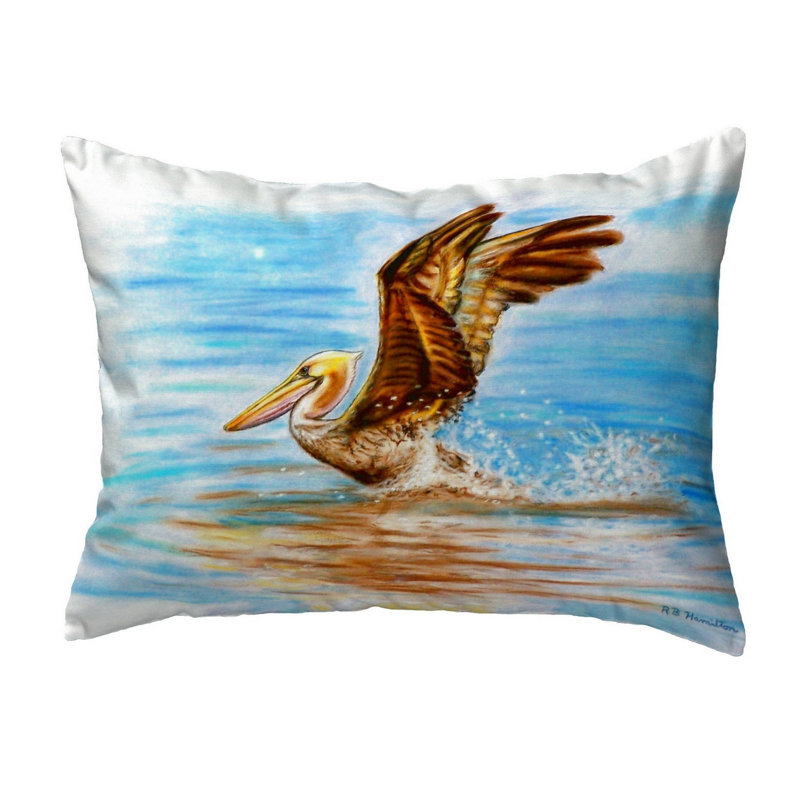Outdoor Reversible Throw Pillow, 11" x 14"