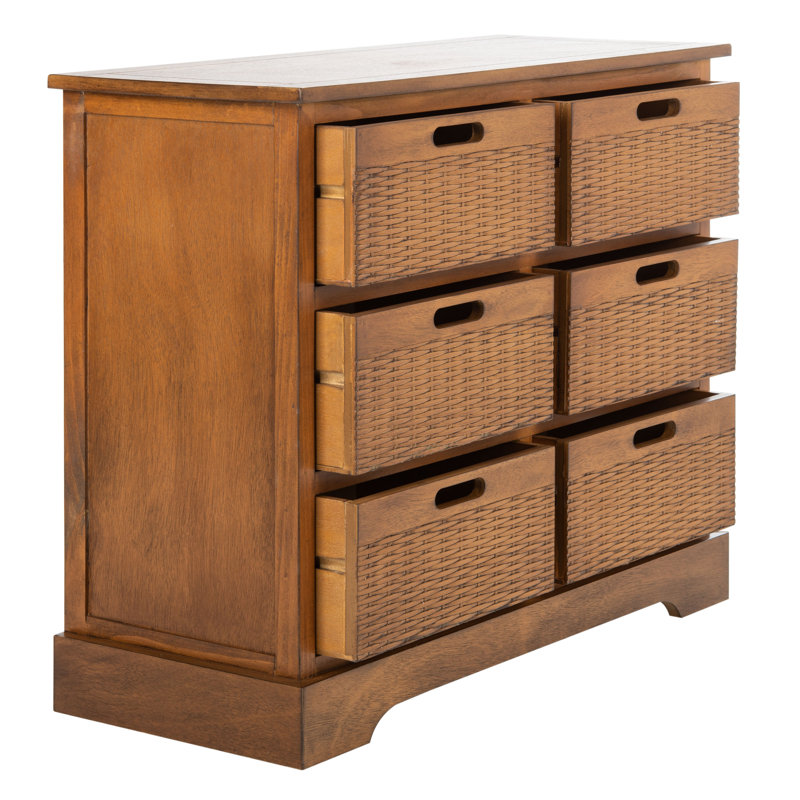 Plotinus 6 - Drawer Accent Chest, Honey Brown