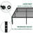 Turberville 16'' Black Metal Platform Bed Frame With Steel Slat Support, No Box Spring Needed-358194523
