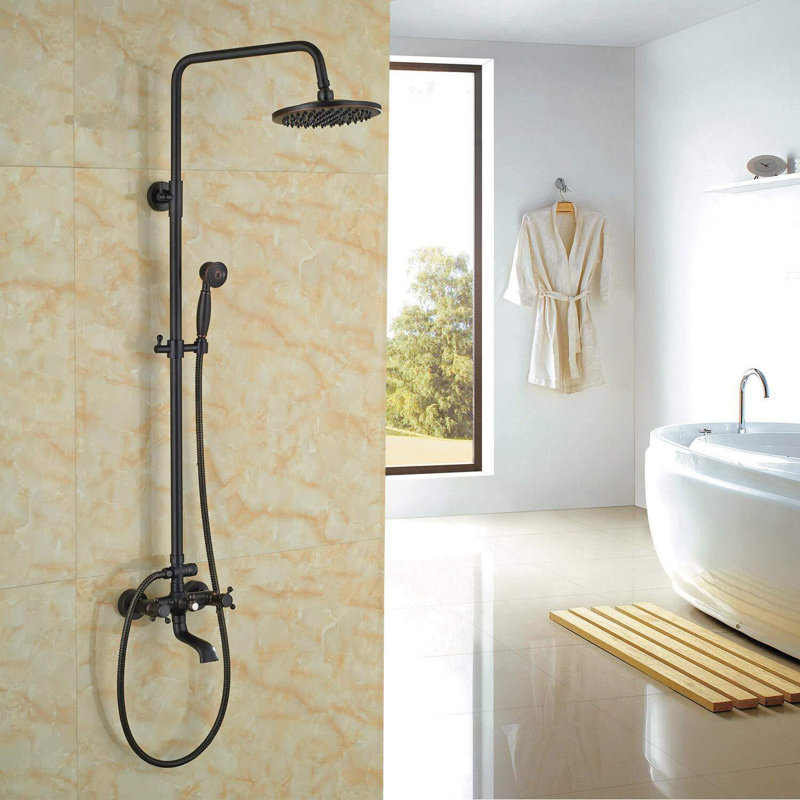 Système de douche complet avec valve brute