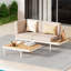 Ensemble de conversation modulaire en aluminium pour 5 personnes avec coussins