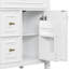 Meuble-lavabo 24 po avec lavabo blanc, meuble-lavabo avec un tiroir rabattable et deux tiroirs, tablette réglable-662345272