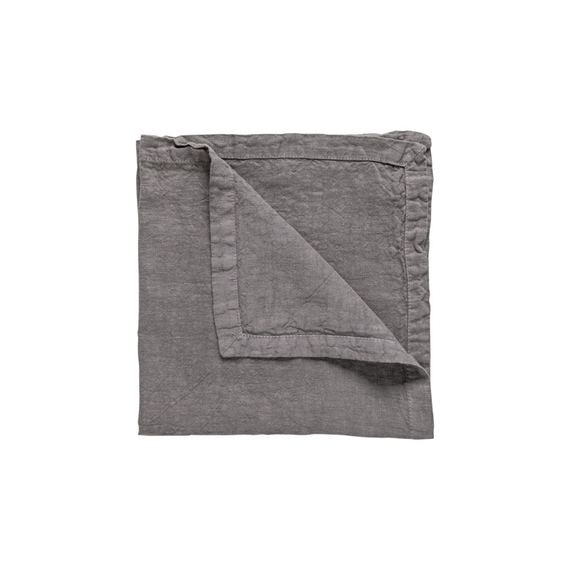 Maria Linen Rectangle Placemat, Dusk Gray