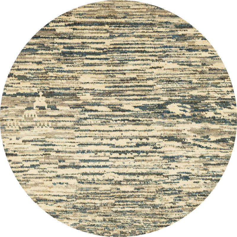 Abstract Indoor Rug, Round 6'
