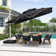 Myrtille 12' Square Cantilever Umbrella With Base