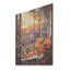 Sunset Florals Windows View In Italy III - Fenêtre florale sur bois-85338726