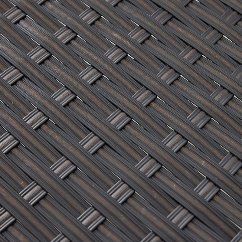 Ensemble de 2 bancs noirs à 2 places pour cadre de patio, jardin, porche