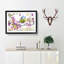 Blue Tit Bird In Spring Painting - Single Picture Frame Print on MDF-56633347-56633346