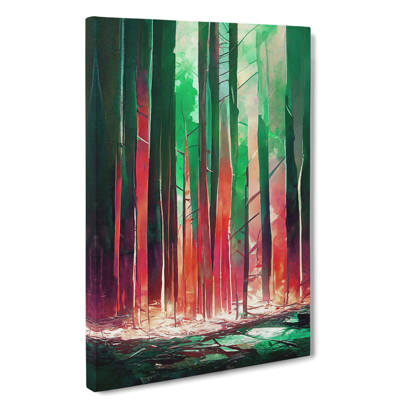 Forest In Abstract No.2 - Wrapped Canvas Painting, 50cm H x 35cm W x 3cm D