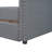 Twin Size daybed with Two Drawers, Wood Twin Daybed, Gray-4729805-25798112