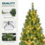 Arbre de Noël artificiel vert pré-éclairé-1396407569