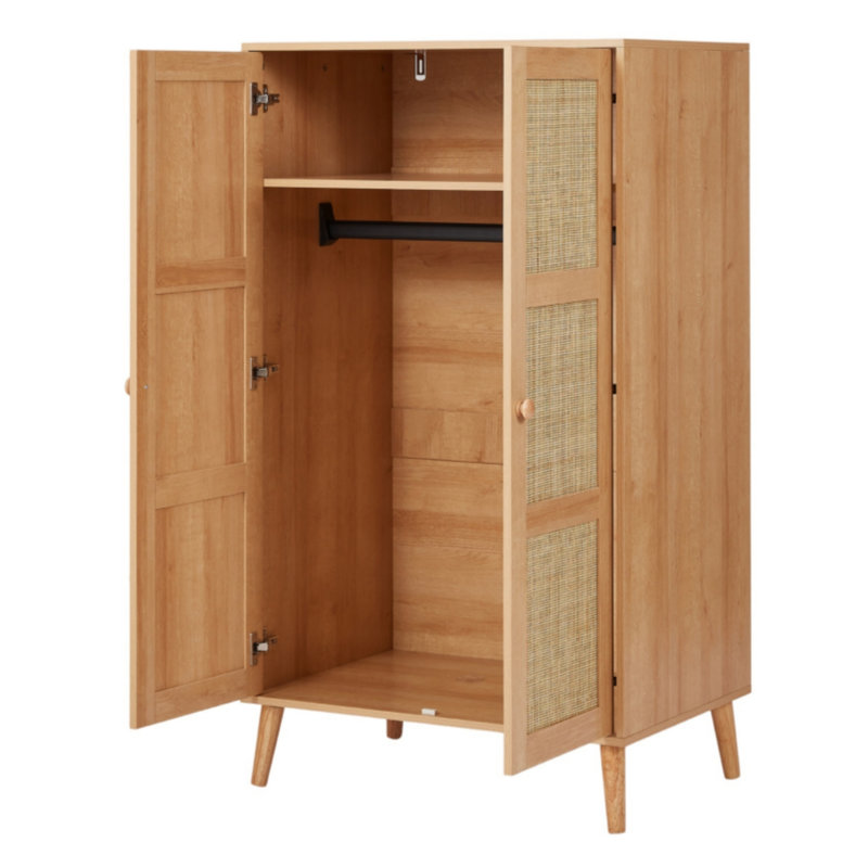 Wardrobe, Natural, 2 door