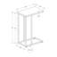 Table d'appoint avec stratifié aspect marbre noir