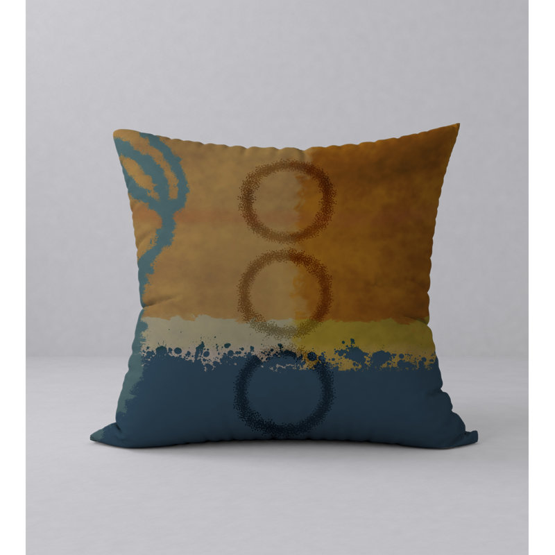 Abstract Throw Pillow, 24" H x 24" W