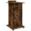 Lectern With Wheels & Drawer 55X55x107 Cm Engineered Wood-1692474009