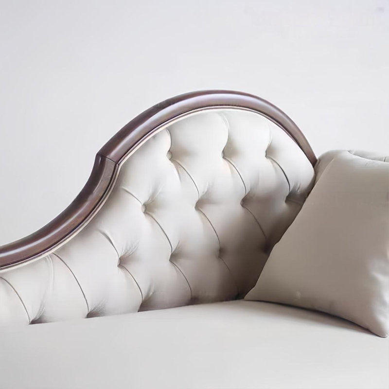 High-quality birch wood leisure chair, Right Hand Facing