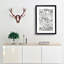 Fossils and Skeletons LXV by Oliver Goldsmith - Picture Frame Drawing Print on MDF-55724448-55724451