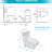 Ceramic Bathroom Toilet - Ceramic, Long-Lasting Performance White One Piece Stylish, Functional Fixture