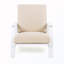 Chaise longue de patio avec coussin-583783906