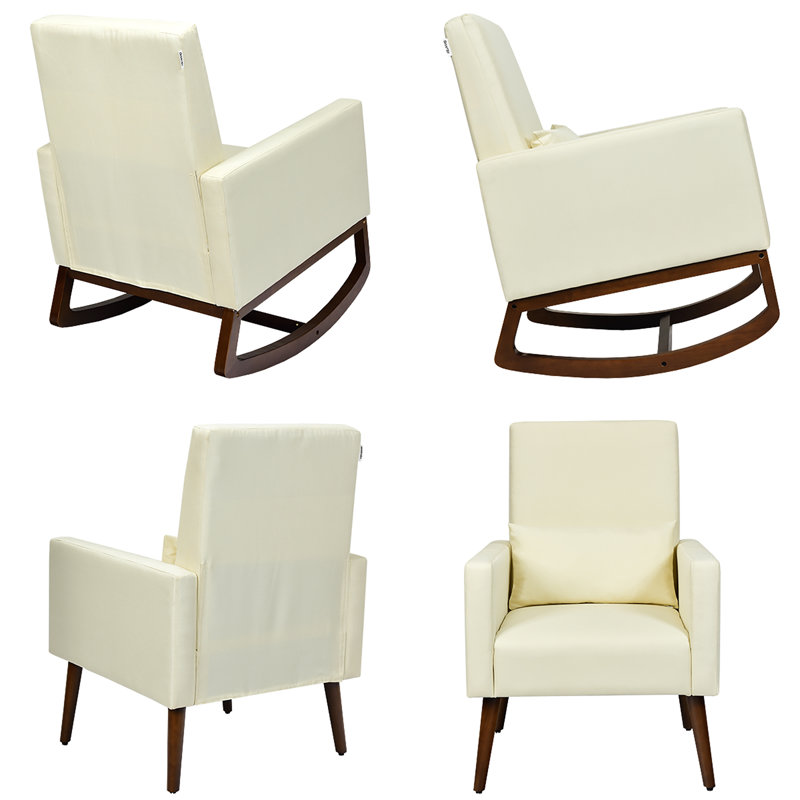 Chaise berçante Haynes, Beige