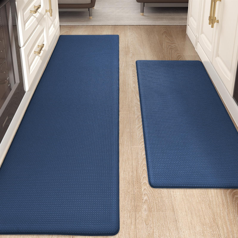 Soft Kitchen Rugs 2 Pieces, Blue
