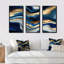 «Bannister Lunell Vibrant Blue and Gold Agate II», reproduction de 3 pièces-87915196-87915197