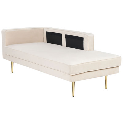 Dan Velvet Chaise Lounge